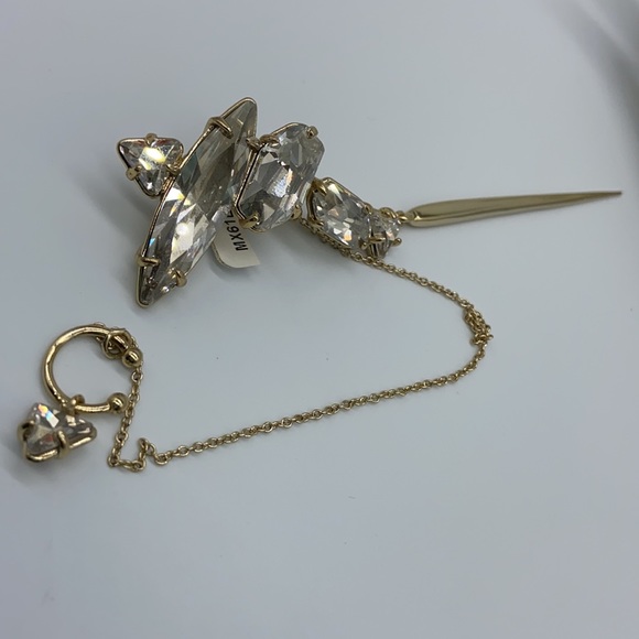 Limited Edition Large Crystal Spike Earring - Picture 5 of 9